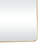 Dia Gold Metal Room Wall Mirror with Thin Frame-935221882