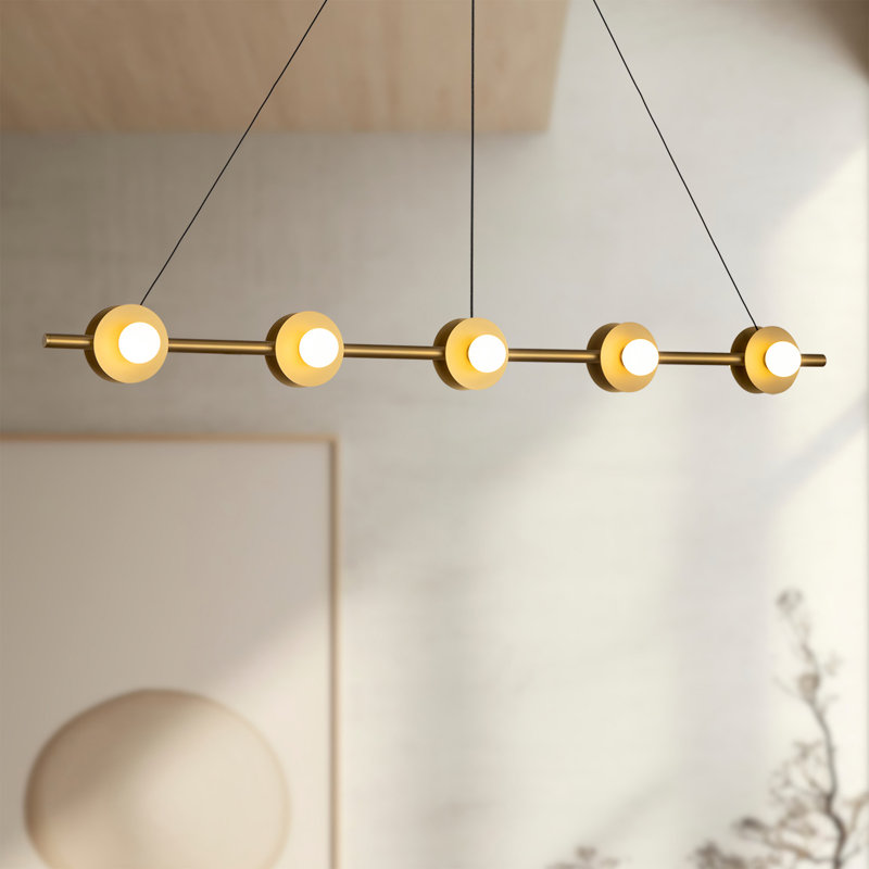 Elixir 10 - Light LED Pendant, Gold, White/Gold