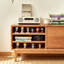 Meuble télé minimaliste en bois avec rangement et tablettes ouvertes-1472685923