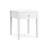 White Nightstand with Drawer