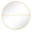 Miroir rond de 42 po, cadre mural en métal pour décoration de salle de bain
