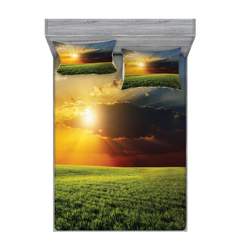 Microfiber Sheet Set, Full Sheet Set with Fitted Sheet
