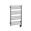 Porte-serviettes chauffant électrique mural 23,5 "x 31" Sorano - noir mat, garantie à vie-64593649-25605952-136891358