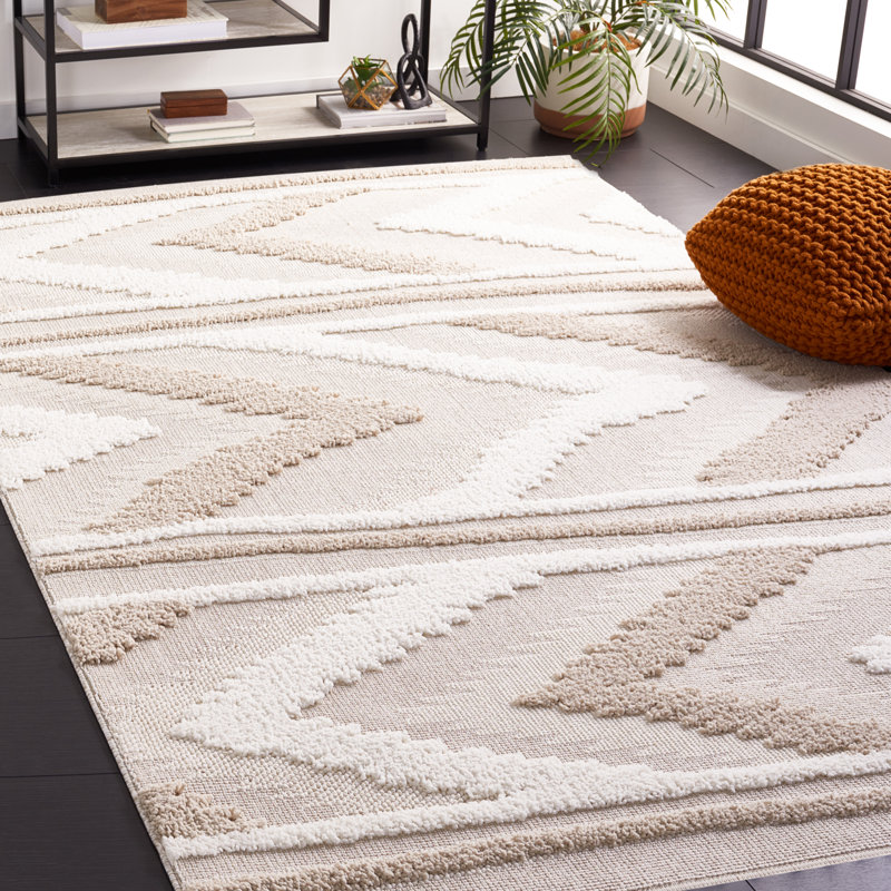Tapis beige / ivoire Trends 110, Rectangle 9 pi x 12 pi