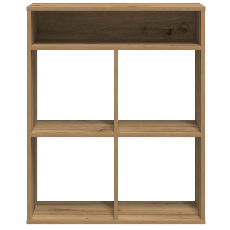Shaliek Bookcase, 80cm H x 66cm W x 31cm D, Artisan Oak