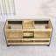 Liskeard Solid Wood 60'' Double Bathroom Vanity with Solid Surface Sink Top