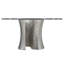 Serpentine Round Glass Dining Table-50285851