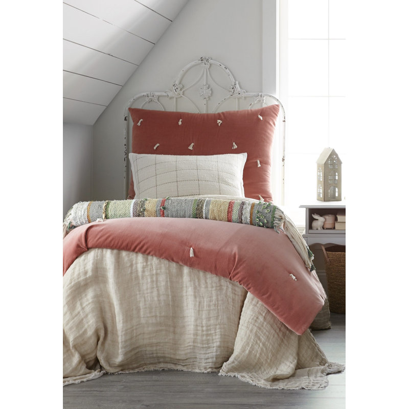 Hawke Velvet Quilt, Blush, Queen Quilt