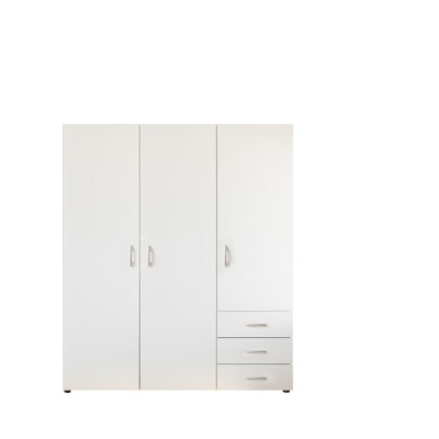 3 Door Manufactured Wood Wardrobe
