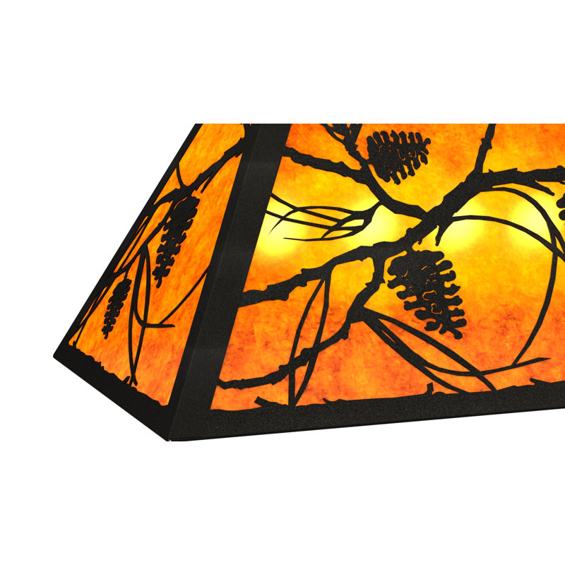 Jacklyn 6 - Light Pendant, Amber, Textured Black