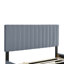 Lit plateforme tapissier en velours avec lit gigogne-106492949-112511389