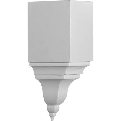 Endurathane Universal Inside Corner for Moulding Profiles, 5 1/2"W x 5 1/2"P x 13 3/4"H (Less than 5 1/2"P and 6 3/4"H), Factory Primed