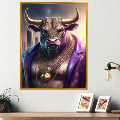 Bull Bullster in NYC I - Impression sur toile