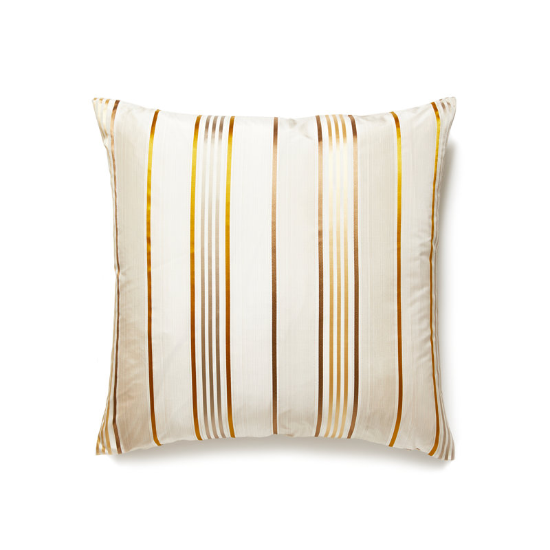 Charlotte Silk Square Pillow Cover & Insert, Patina