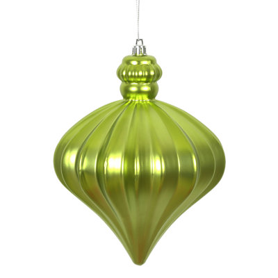 6" Matte Onion Drop Christmas Ornament