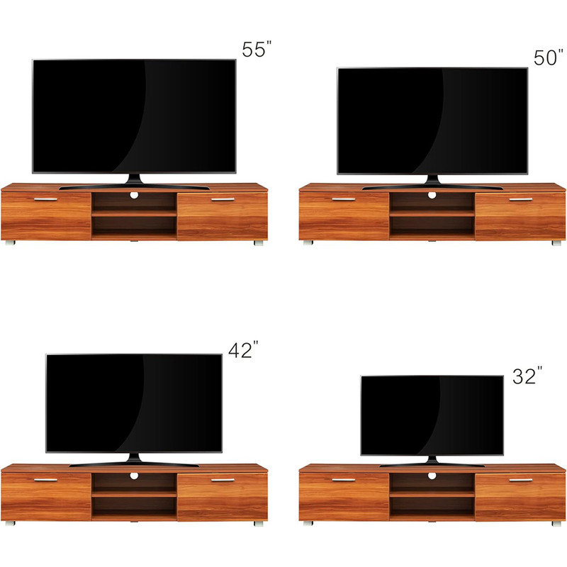 Crédence de rangement l 62,99 po Aivan, Noyer