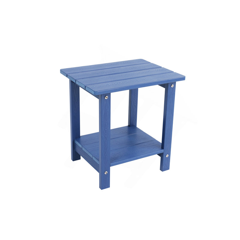 Table d'appoint avec 1 tablette, Bleu très foncé