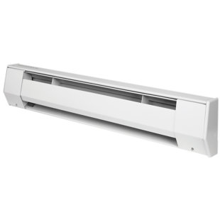 K Baseboard Heater, 6' / 1500W / 208V, Bright White