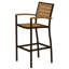 Chaise avec accoudoirs de bar POLYWOOD Euro-9705819-9705826