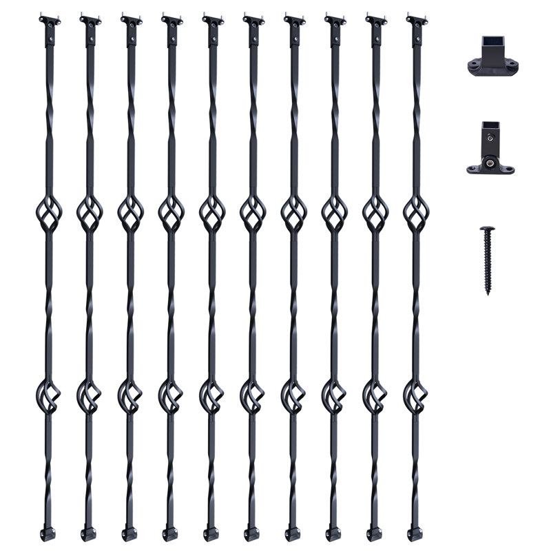 Broches de rampe décoratives en métal pour escalier VEVOR