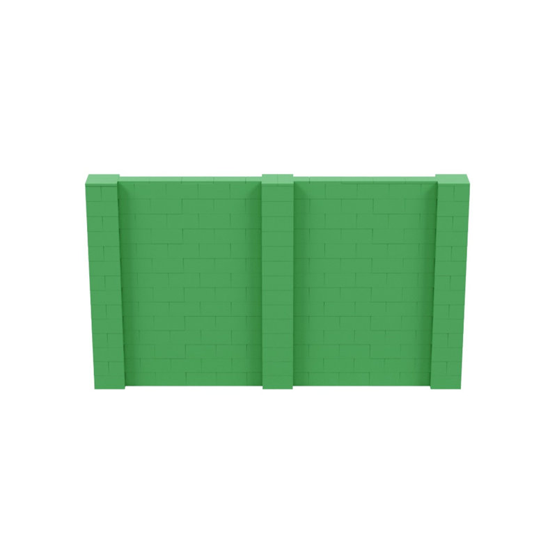 Ensemble mural de blocs géants 7 'T, H 84 po x l 144 po x P 12 po, Vert