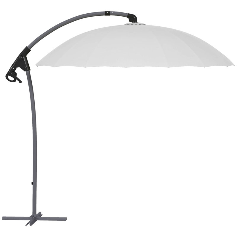 Bridon 276cm Cantilever Parasol, Grey
