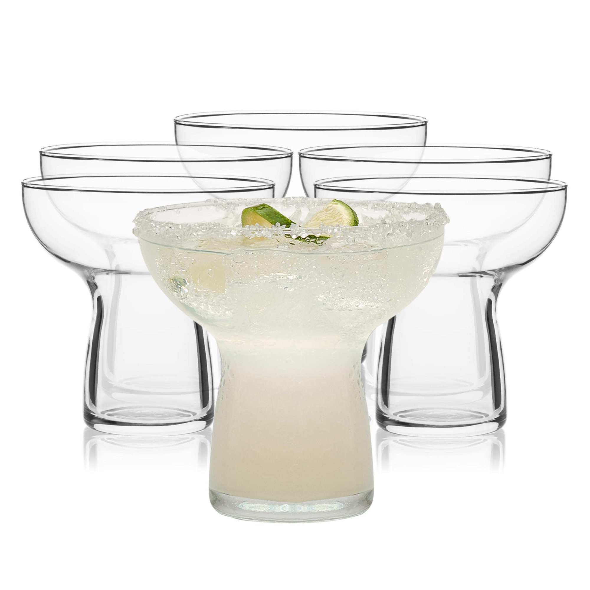 Libbey Stemless Margarita Glasses, 10.25 ounce, Set of 6