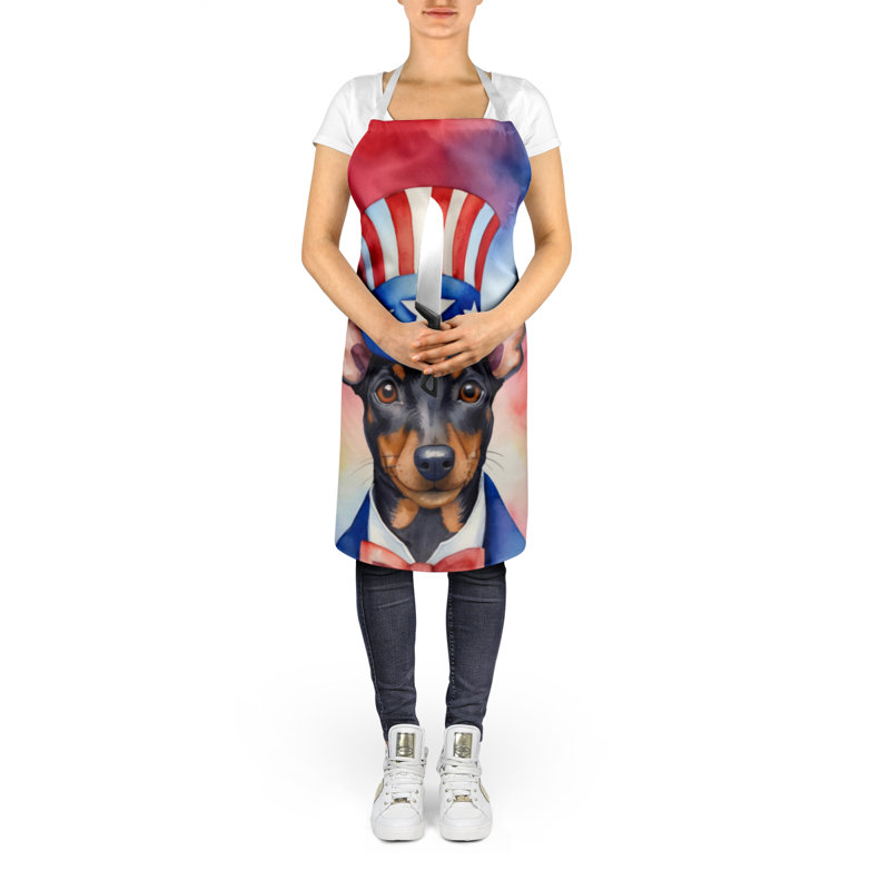 Patriotic American Apron, Manchester Terrier
