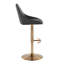Tabouret de bar réglable Diana avec repose-pieds arrondi en T - ensemble de 2-109244166