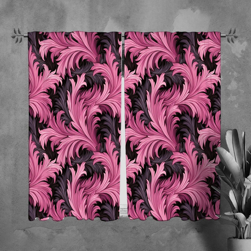 Paire de rideaux obscurcissant en polyester Mikhia, L 20 po x L 61 po