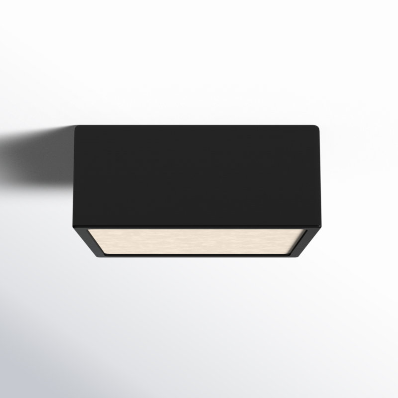 Leni LED Flush Mount, Carbon Matte Black
