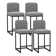 Mixed Color Chenille Bar Stool For Smart Life Set of 2