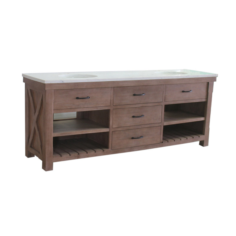 Ensemble de meuble-lavabo double 84 po Amaran