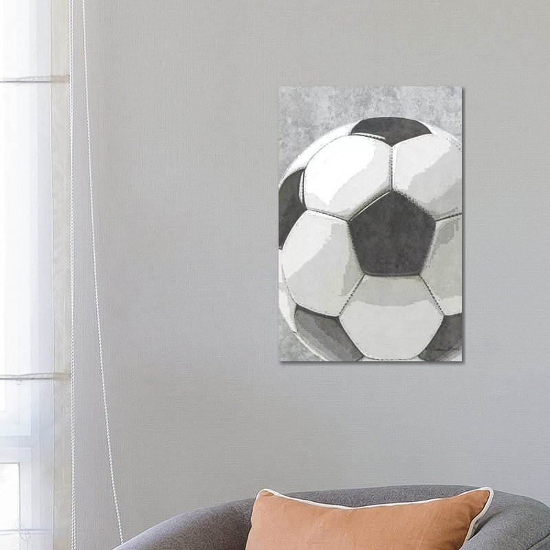 Sports Ball - Soccer by Susan Ball - Wrapped Canvas Print, 66.04 cm H x 45.72 cm W x 1.91 cm D