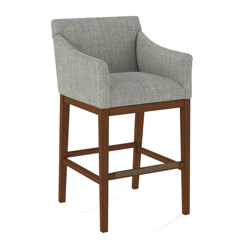 Upholstered Stool, 61558-61, English Saddle