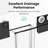 Double Sliding Shower Door - 56"-60" Width, 70" H, Matte Black, Handle Design 56"-60"W X 70"H Sliding, Tempered Glass, Smooth Opening And Closing-124830247