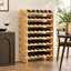 Support à vin en bambou, rangement modulaire empilable pour bouteilles, présentoir autoportant