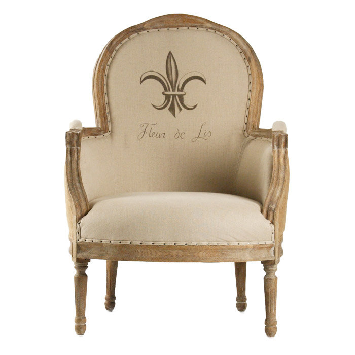 Lance Linen Armchair