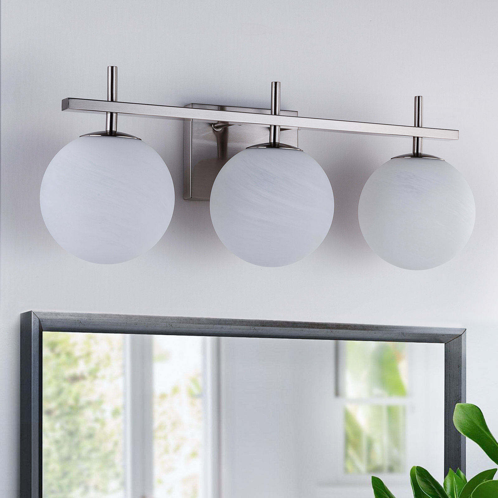 Lio Vanity Light, Polished Nickel, 3