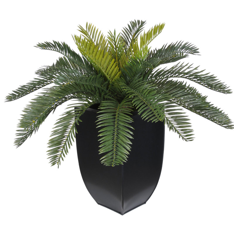 Plante de palmier artificielle 8,5" en pot