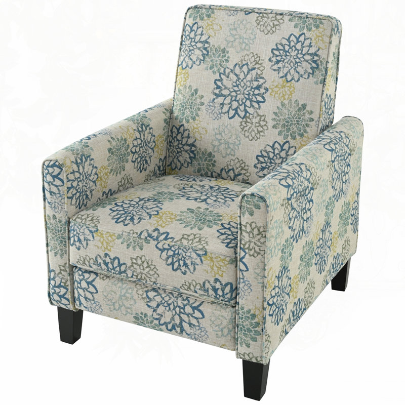 Fauteuil inclinable rembourré 27,5 po, Bleu