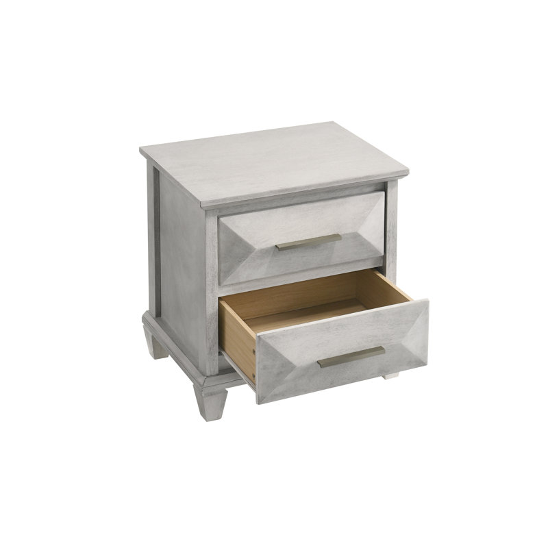 Jolande Contemporary 4 Pieces Bedroom Set, 4 Pcs: Bed, Chest, 2 Nightstands, Twin