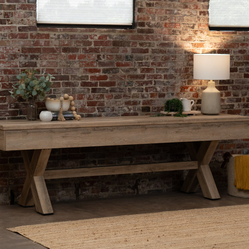 American Legend Modern White Oak Shuffleboard Table with Buffet Top