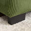 Canapé en velours côtelé avec 1 coussin, vert