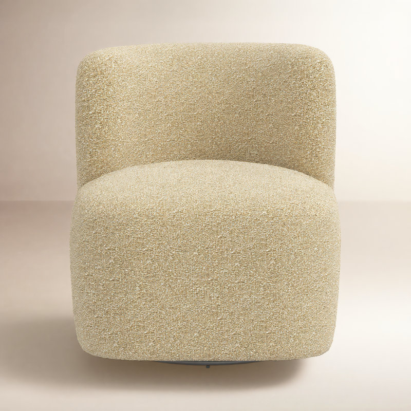 Chaise longue pivotante l 28 po Mariza, Bouclé chamois classique