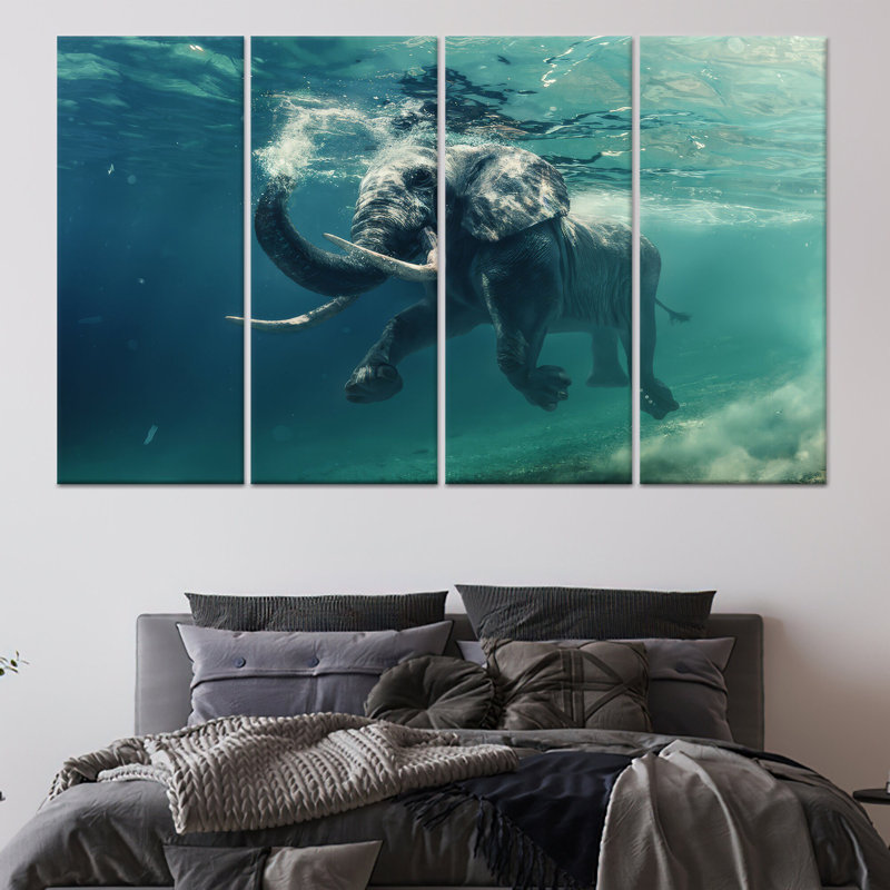 Elevate Your Space with Artistic Printed Canvas Artwork,4P Wrapped Canvas, H: 43.3 x W:78.7 inches