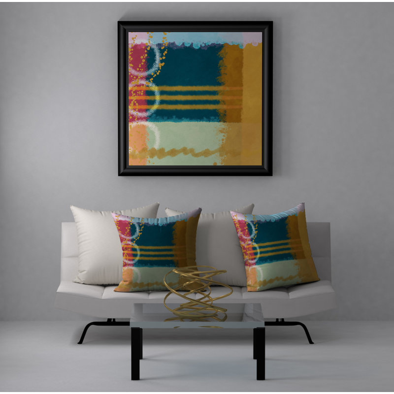 Housse et insert de coussin carré Pleasant Wealth, 20 po X 20 po