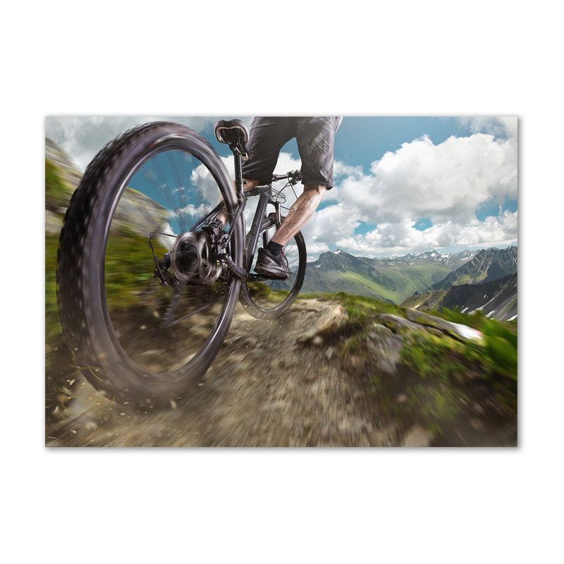 Mountain Biking - Wrapped Canvas Print