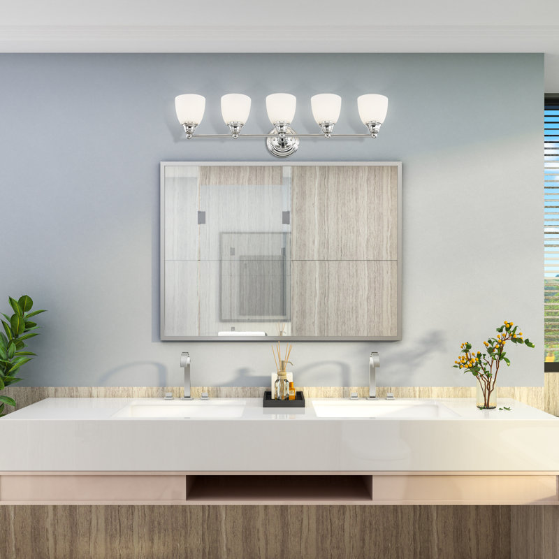 Mayday 5 - Light Dimmable Vanity Light, Polished Chrome