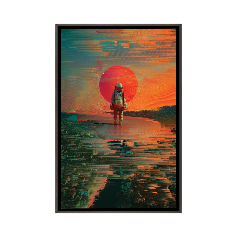 The Blast par Nicepurge-impression, H 26 po x l 18 po x 1,5 po, Cadre rustique foncé